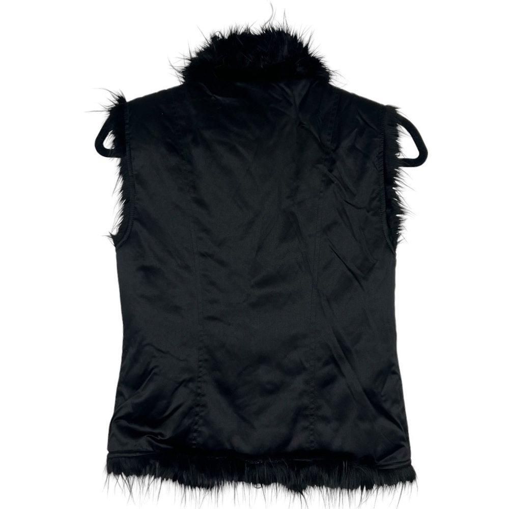 A/X Armani Exchange Black Faux Fur Lined Vest Jacket $158 NWT XS - Picture 2 of 13